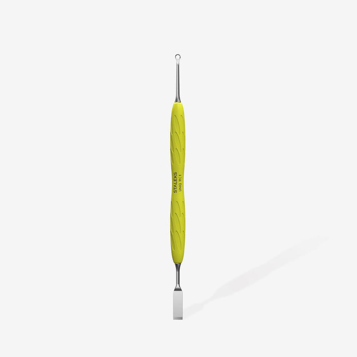 Pousse De Manucure avec manche en silicone jaune "Gummy" UNIQ 11 TYPE 1
