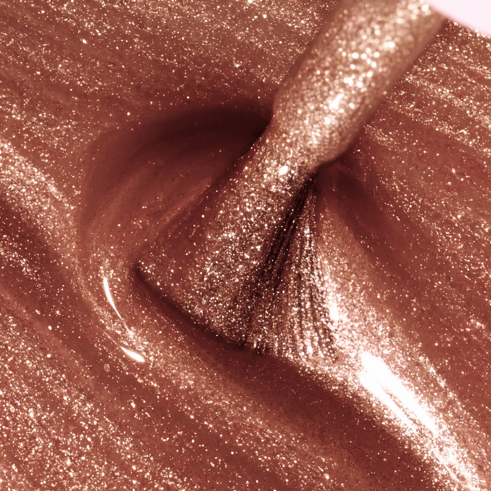 Texture Cat Eye Gossip Girl, rose pêche pailleté – collection Late October