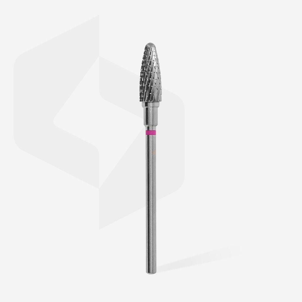 Carbide Nail Drill Bit, "Corn" purple, Diameter 5 Mm / Working Part 13 Mm - Elegance Beauty Suisse
