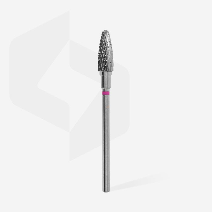 Carbide Nail Drill Bit, "Corn" purple, Diameter 5 Mm / Working Part 13 Mm - Elegance Beauty Suisse