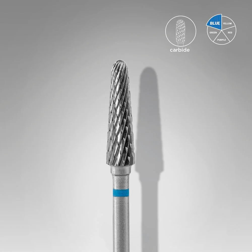 Carbide Nail Drill Bit, "Frustum blue EXPERThead diameter 4mm / working part 13 mm - Elegance Beauty Suisse