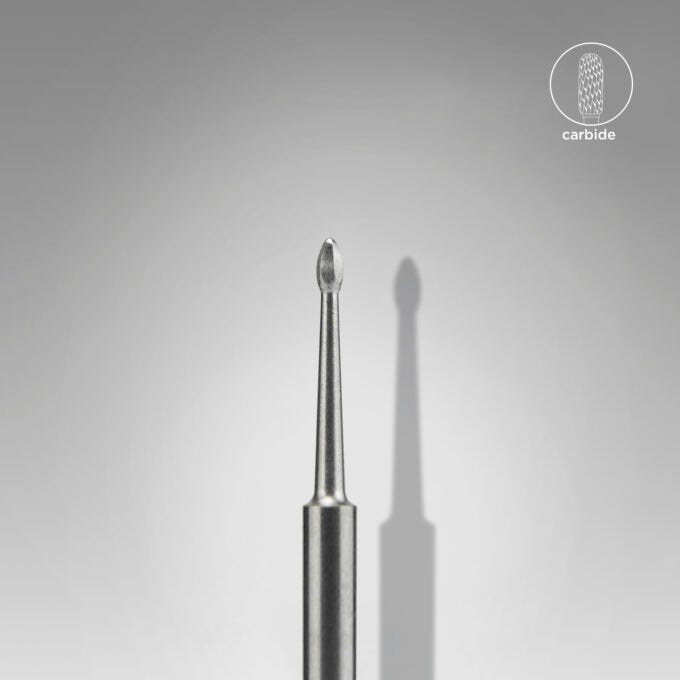 Diamond Nail Drill Bit, Rounded "Cylinder", Red, Head Diameter 2.3 Mm, Working Part 6.5 (Copie) - Elegance Beauty Suisse