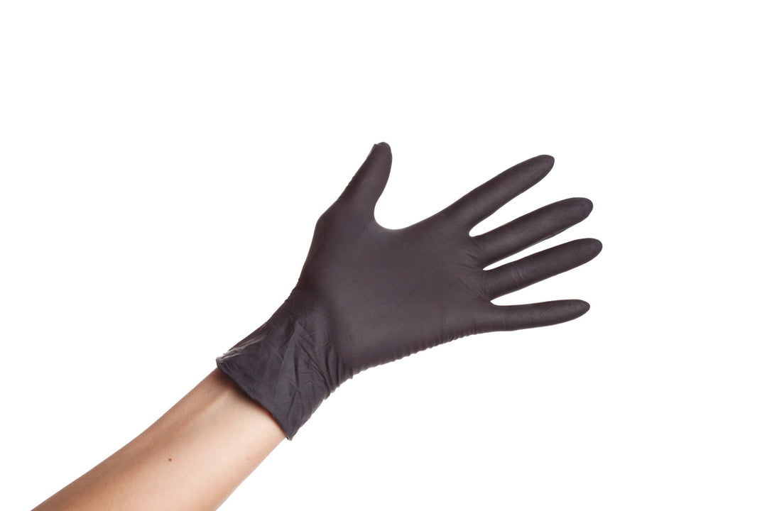 Gant nitrile noirs - Taille M - Elegance Beauty Suisse