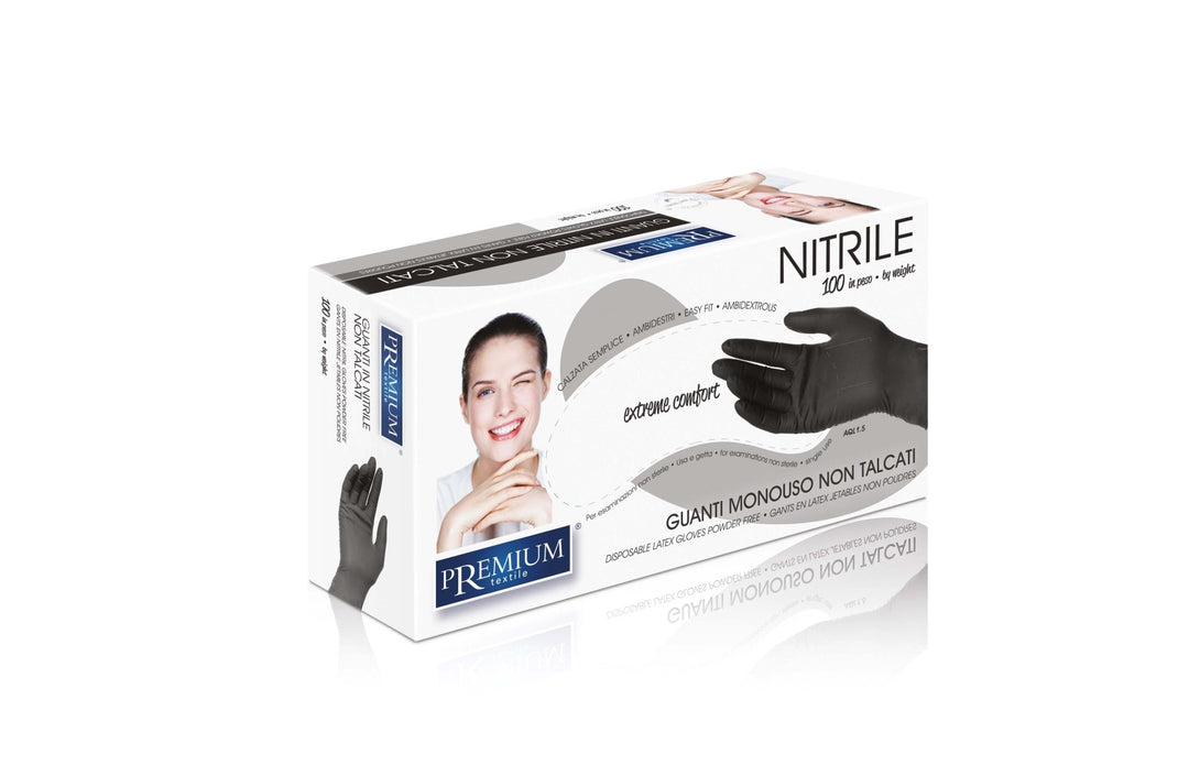 Gant nitrile noirs - Taille M - Elegance Beauty Suisse