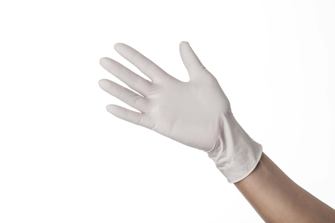 Gants latex blancs - Taille M - Elegance Beauty Suisse