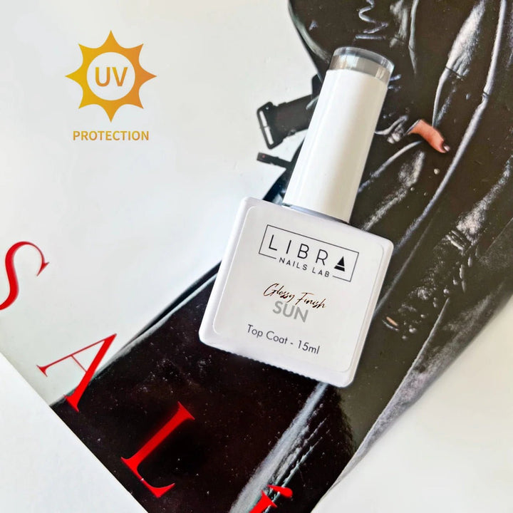 Glossy Finish Sun - No Wipe Top Coat HEMA/TPO free - Elegance Beauty Suisse