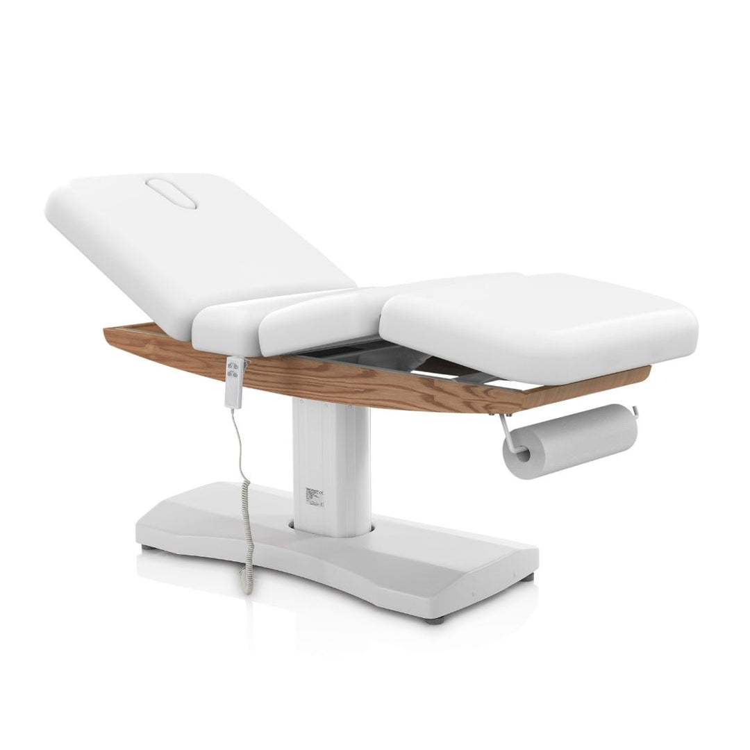Lit Électrique 3 Moteurs ATLANTIC WOOD ADVANCE – Finition Bois & Sky Blanc - Xanitalia - Elegance Beauty Suisse