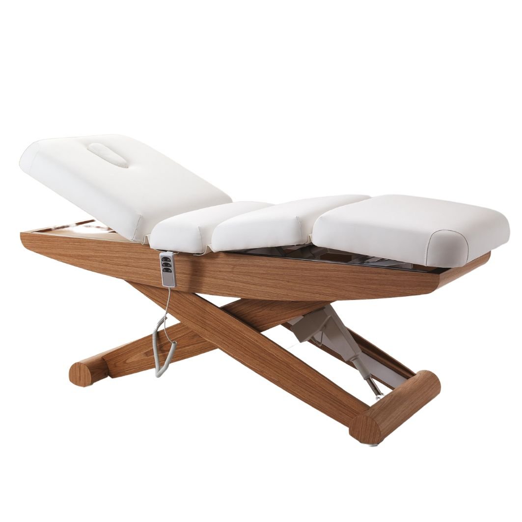 Lit Électrique 3 Moteurs COLONIAL WOOD SPA – Chromothérapie & Finition Bois - Xanitalia - Elegance Beauty Suisse