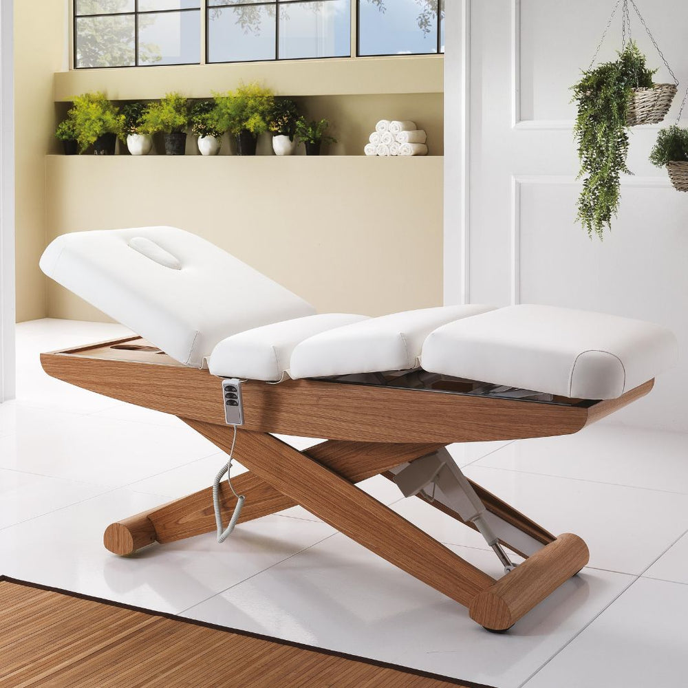 Lit Électrique 3 Moteurs COLONIAL WOOD SPA – Chromothérapie & Finition Bois - Xanitalia - Elegance Beauty Suisse