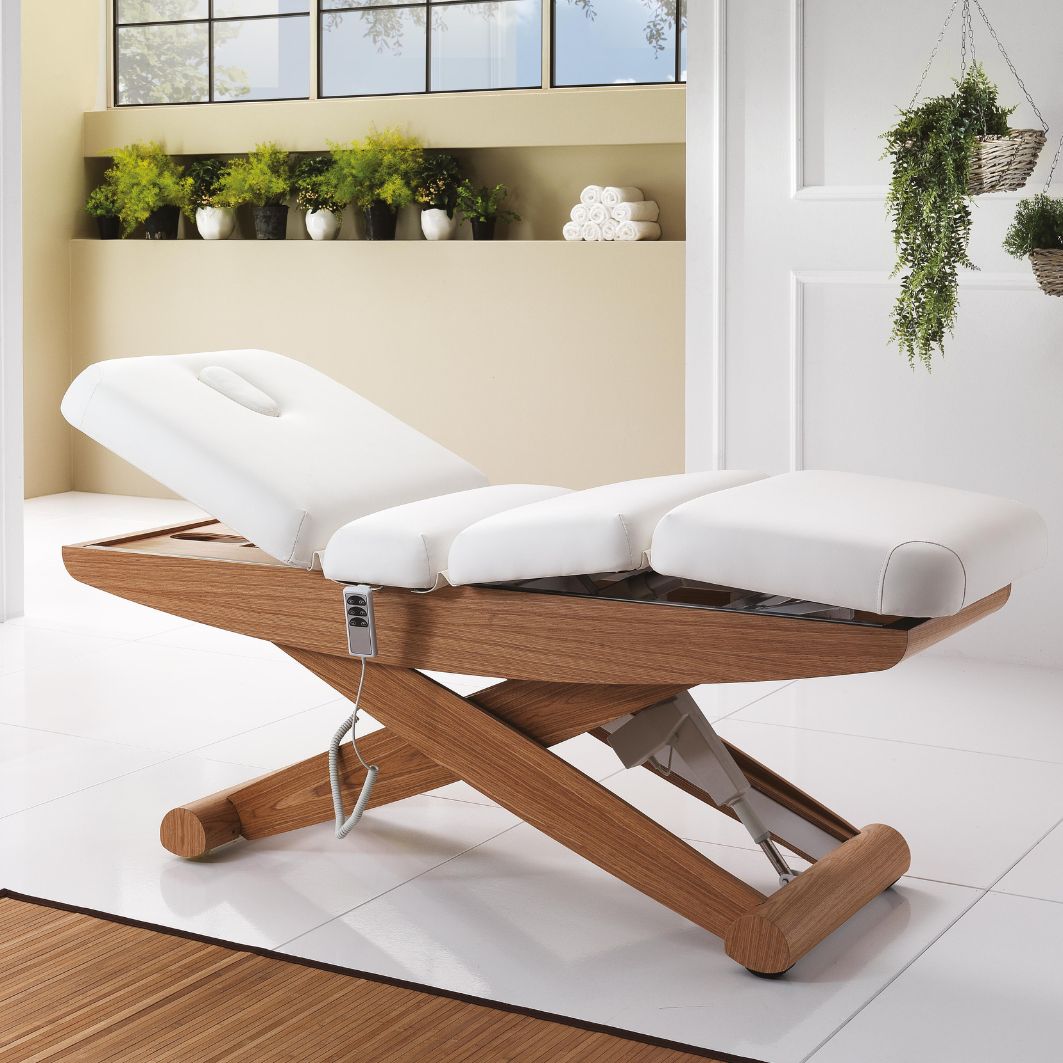 Lit Électrique 3 Moteurs COLONIAL WOOD SPA – Chromothérapie & Finition Bois - Xanitalia - Elegance Beauty Suisse