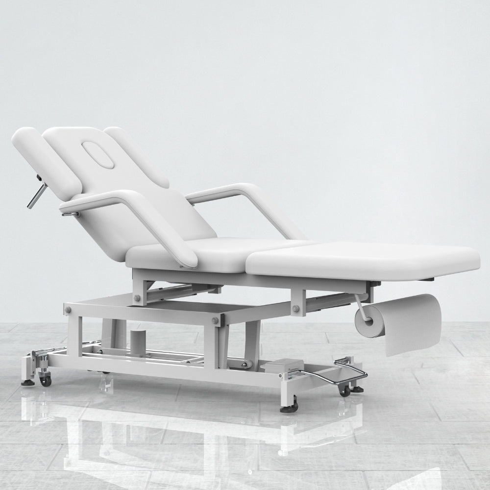 Lit Multifonction Électrique 3 Moteurs PHYSIO MASSAGE EXPERT – Structure Acier Blanc - Xanitalia - Elegance Beauty Suisse