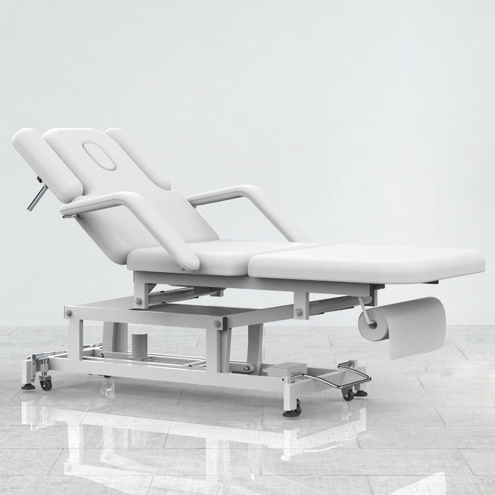 Lit Multifonction Électrique 3 Moteurs PHYSIO MASSAGE EXPERT – Structure Acier Blanc - Xanitalia - Elegance Beauty Suisse