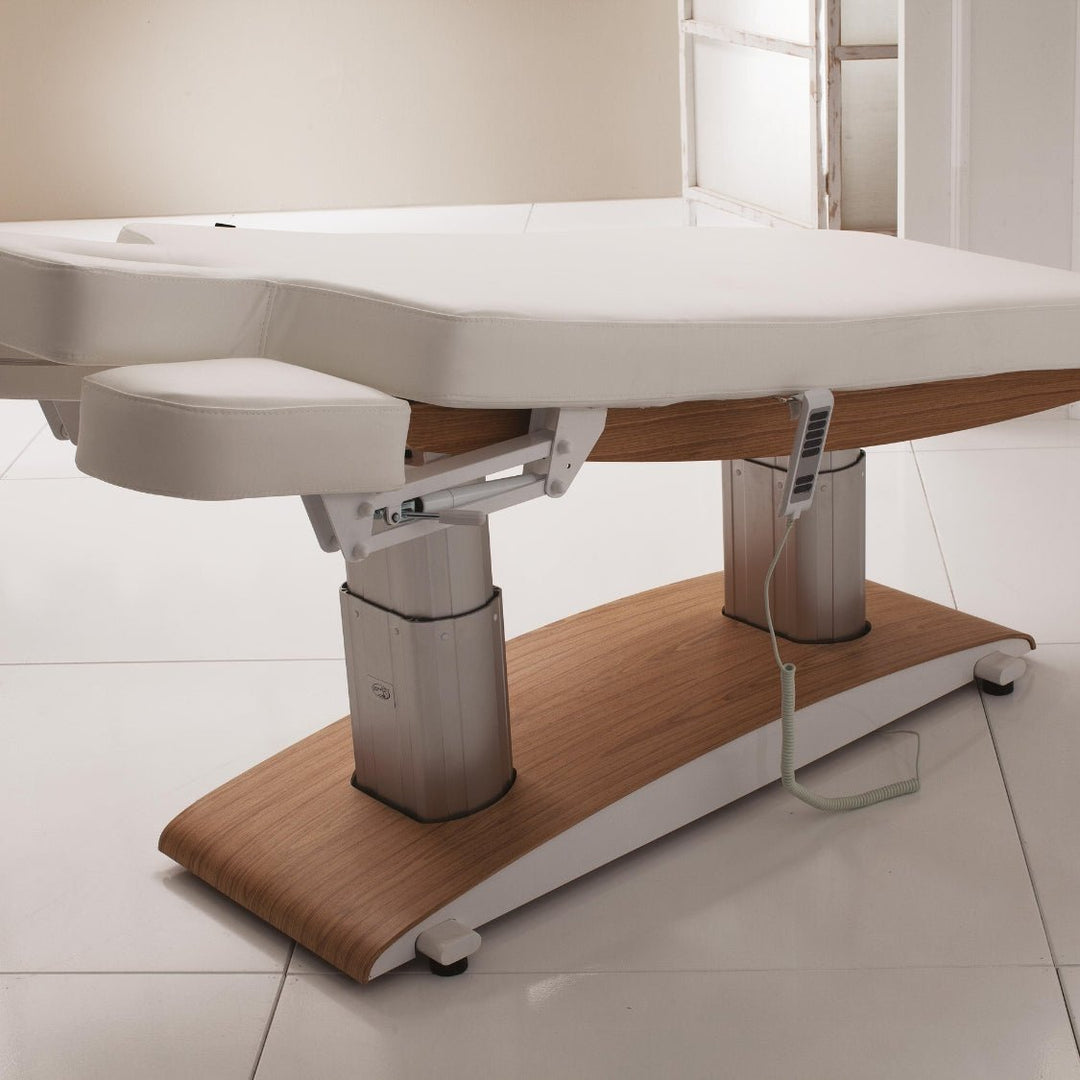Lit Spa Électrique 4 Moteurs OCEAN WOOD – Finition Bois & Chromothérapie - Xanitalia - Elegance Beauty Suisse