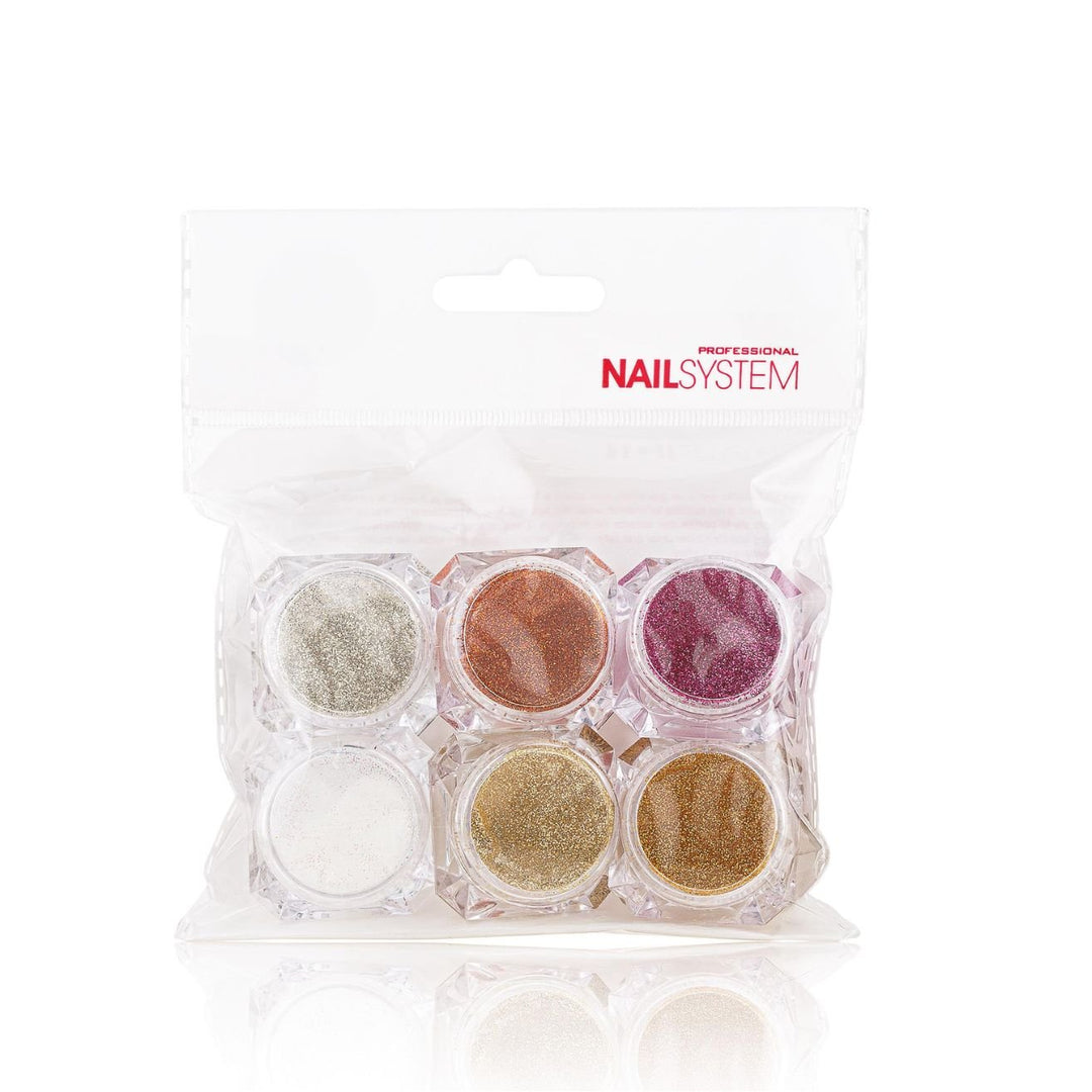 Mélange Paillettes "Glitter Set Small" pour Nail Art - Xanitalia - Elegance Beauty Suisse