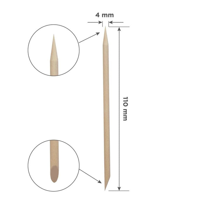 Orange stick EXPERT wooden 110 mm (100 pcs) - Elegance Beauty Suisse
