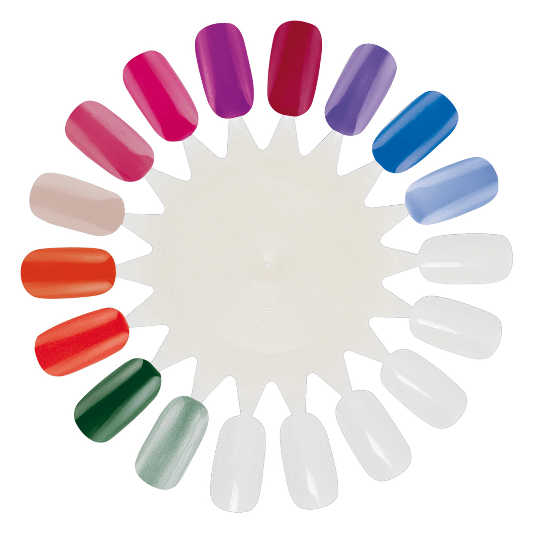 Présentoir nuancier ongles 18 couleurs – Forme ronde claire - Xanitalia - Elegance Beauty Suisse