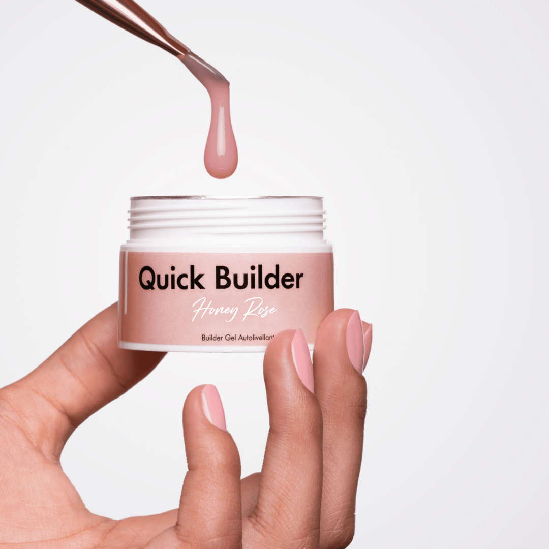 Quick Builder - Honey Rose - Self Levelling Builder Gel - 30ml HEMA/TPO free - Elegance Beauty Suisse