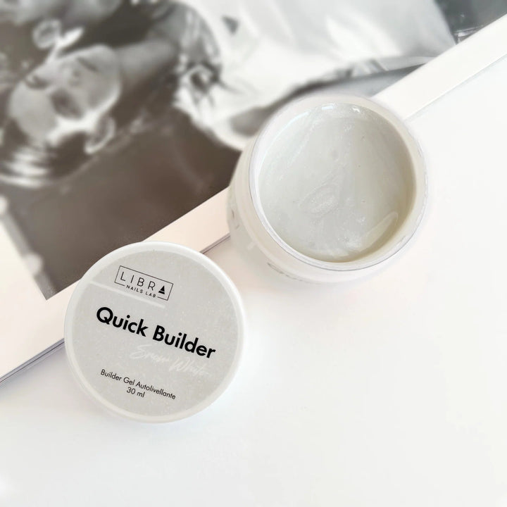 Quick Builder - Snow White - Self Levelling Builder Gel - 30ml HEMA/TPO free - Elegance Beauty Suisse