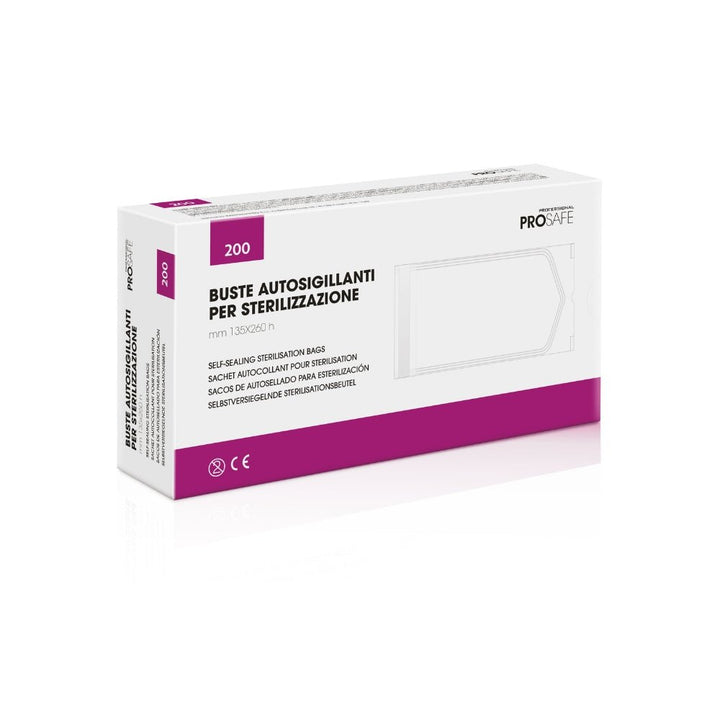 Sachets Autoscellants Stérilisation 135x260mm — 200 pcs | ProSafe - Elegance Beauty Suisse