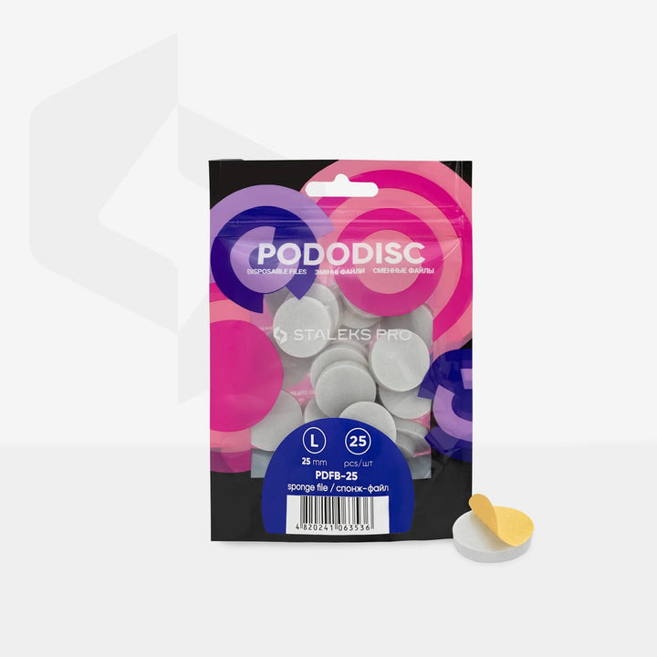 Staleks PRO Lime/Sponge Jetables pour Pododisc (L, 25 pcs) - Elegance Beauty Suisse