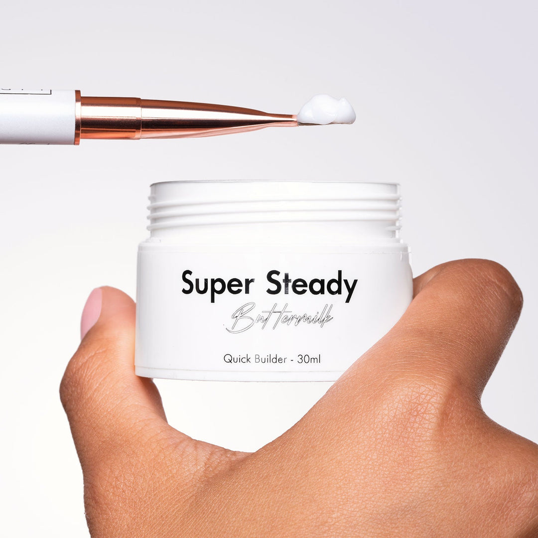 Super Steady - Buttermilk - High Viscosity Builder Gel - 30ml HEMA/TPO free - Elegance Beauty Suisse