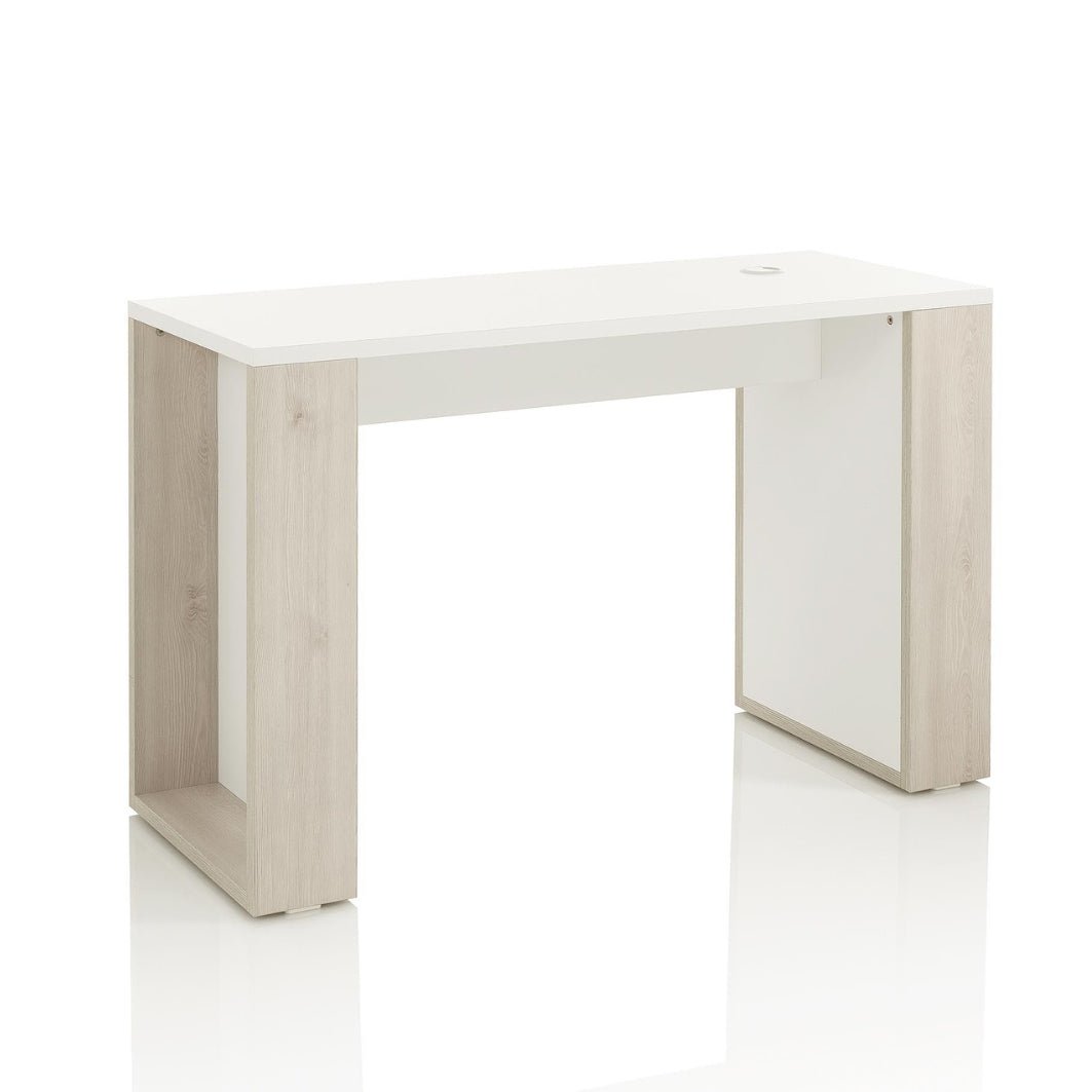 Table de Manucure SPAZIO – Larch Naturel & Blanc, Design Épuré - Xanitalia - Elegance Beauty Suisse