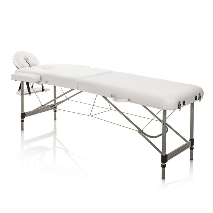 Table de Massage Pliante MASTER ALUMINIUM – Blanche avec Accessoires - Xanitalia - Elegance Beauty Suisse
