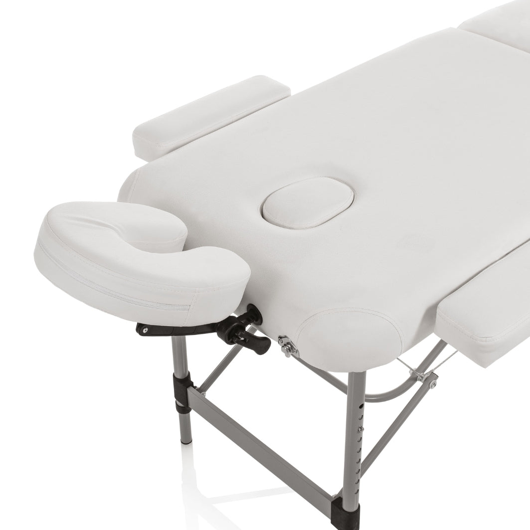 Table de Massage Pliante MASTER ALUMINIUM – Blanche avec Accessoires - Xanitalia - Elegance Beauty Suisse