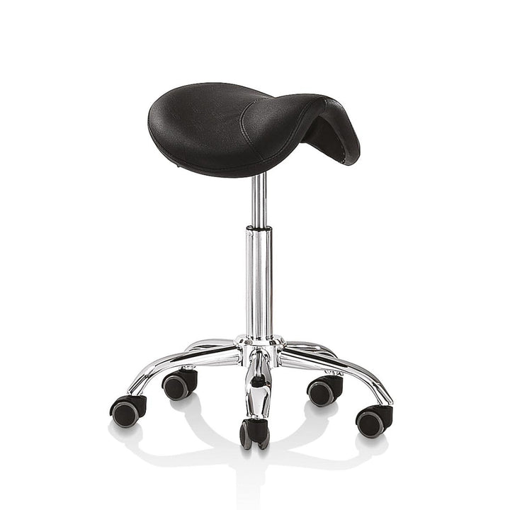Tabouret Selle Professionnel – Base Chromée & Revêtement Éco - Cuir - Xanitalia - Elegance Beauty Suisse