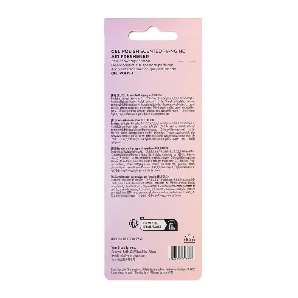 Victoria Vynn Gel Polish Scented Hanging Air Freshener Parfum Suspendu - Elegance Beauty Suisse