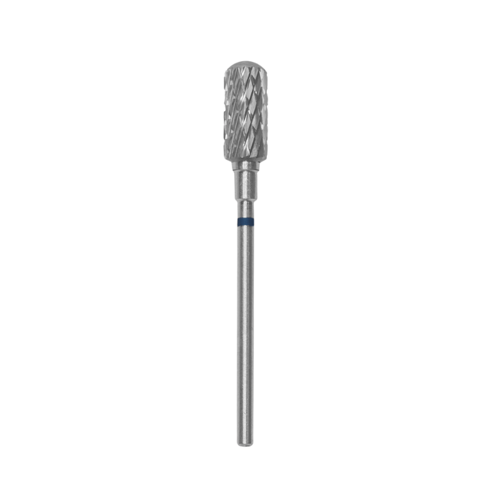 Carbide Nail Drill Bit, Safe Rounded "Cylinder", Blue, Head Diameter 6 Mm / Working Part 14 Mm - Elegance Beauty