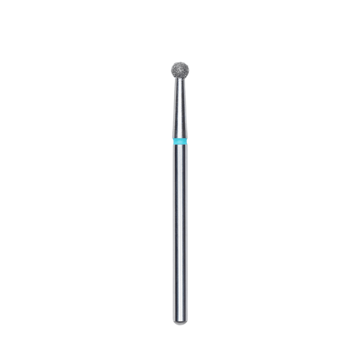 Diamond Nail Drill Bit, "Ball", Blue, Head Diameter 2,7 Mm - Elegance Beauty