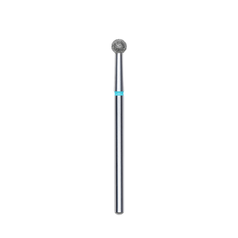 Diamond Nail Drill Bit, "Ball", Blue, Head Diameter 3,5 Mm - Elegance Beauty