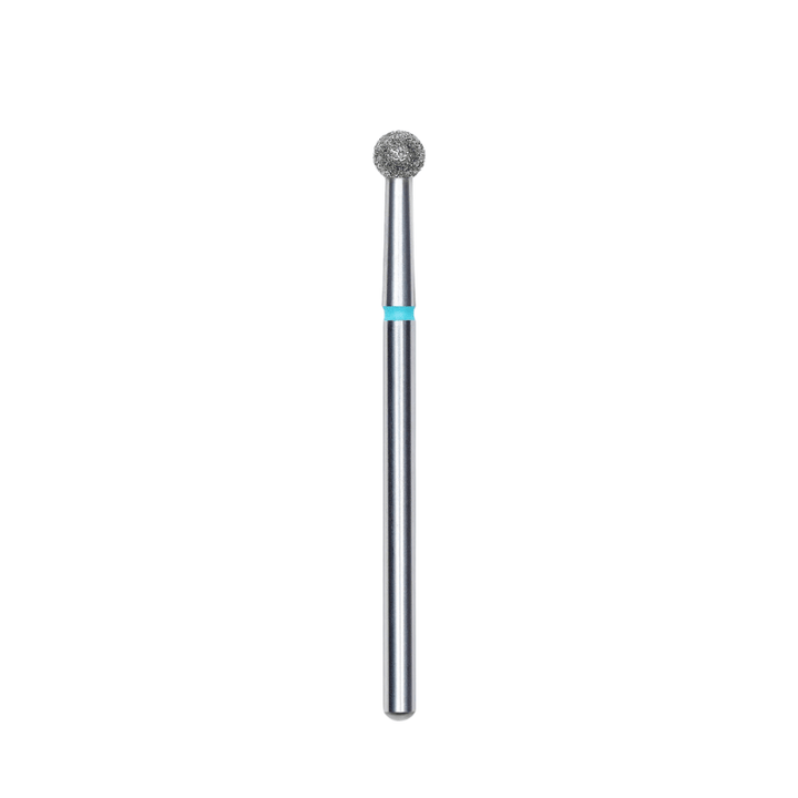 Diamond Nail Drill Bit, "Ball", Blue, Head Diameter 3,5 Mm - Elegance Beauty