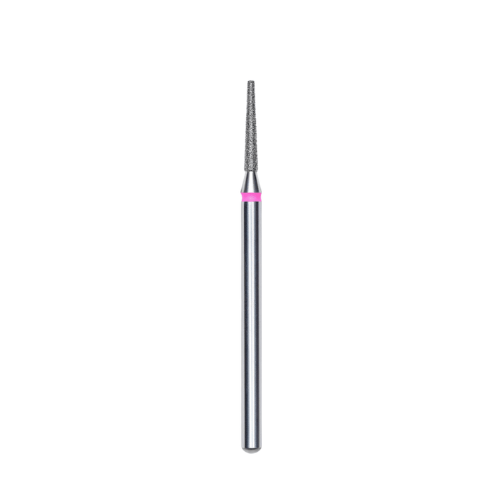 Diamond Nail Drill Bit, "Frustum", Red, Head Diameter 1.6 Mm, Working Part 10 Mm - Elegance Beauty