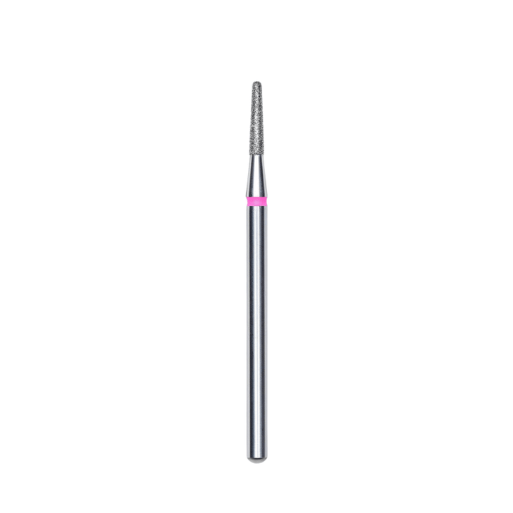 Diamond Nail Drill Bit, "Frustum", Red, Head Diameter 1.8 Mm, Working Part 8 Mm - Elegance Beauty