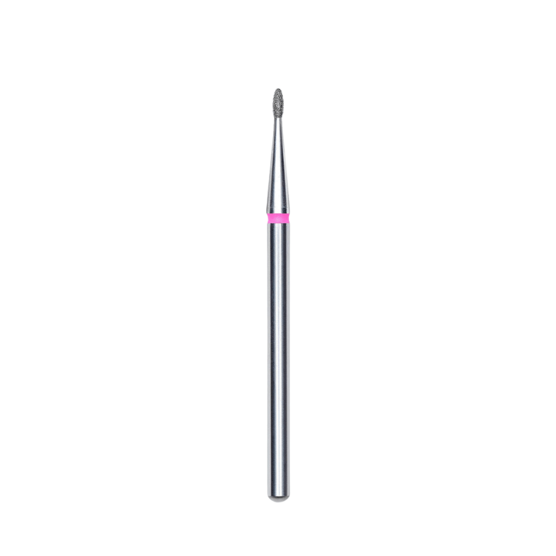 Diamond Nail Drill Bit, Rounded "Bud" , Red, Head Diameter 1.2 Mm, Working Part 3 Mm - Elegance Beauty