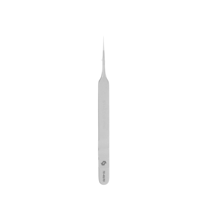 Professional eyelash tweezers Staleks Pro Expert 40 Type 10 - Elegance Beauty