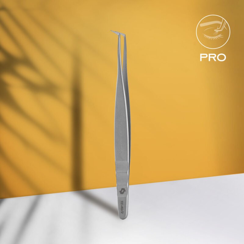 Professional eyelash tweezers Staleks Pro Expert 40 Type 2 - Elegance Beauty